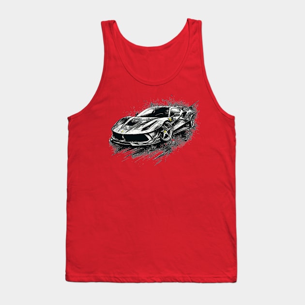 Ferrari F8 Tank Top by Vehicles-Art